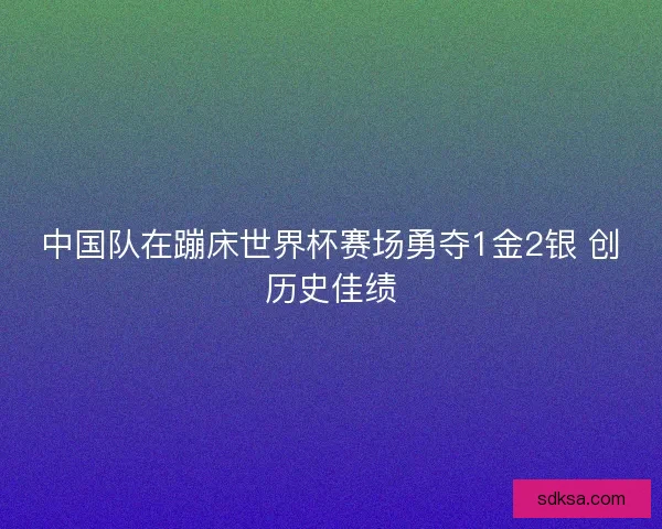 中国队在蹦床世界杯赛场勇夺1金2银 创历史佳绩 中国队在蹦床世界杯赛场勇夺1金2银 创历史佳绩